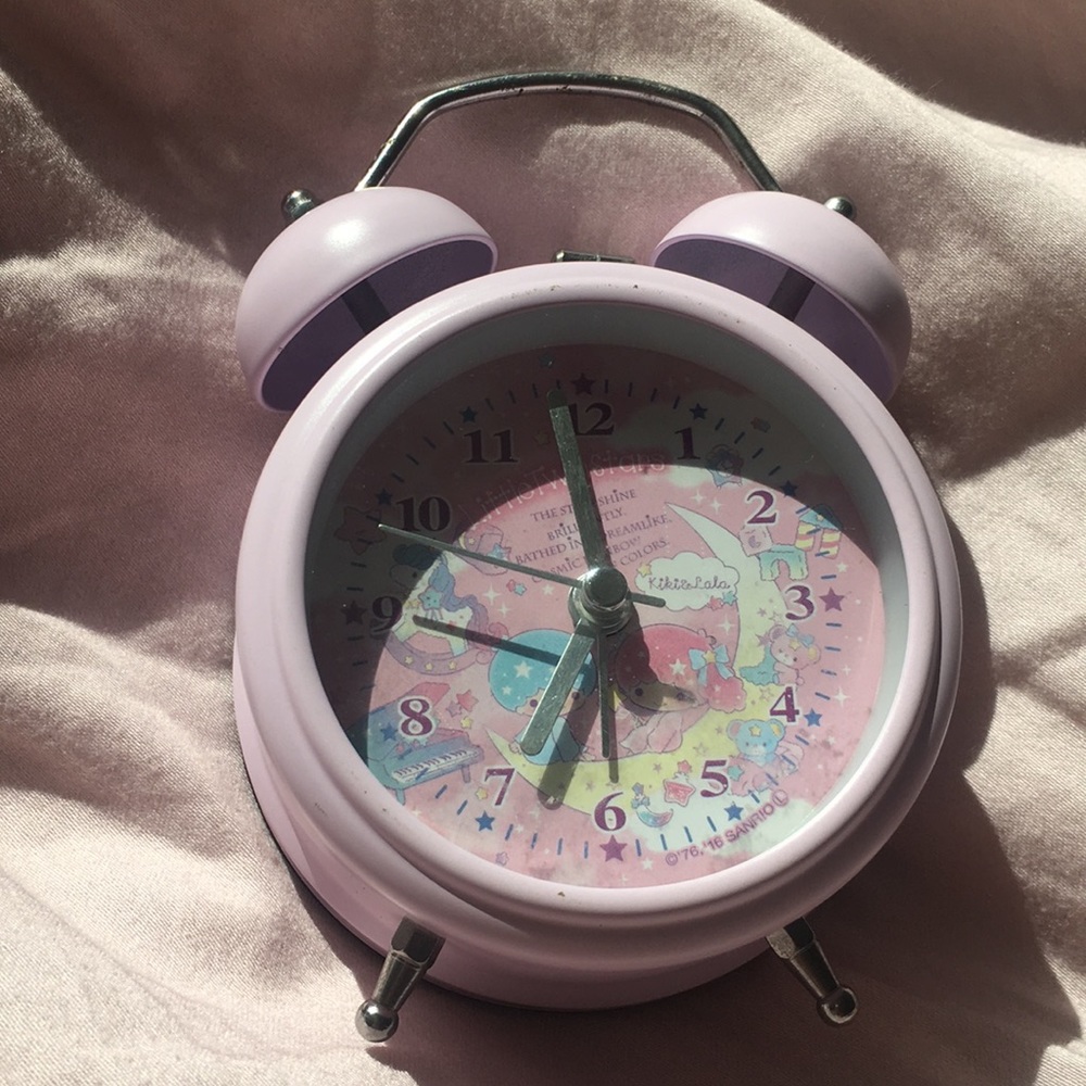 NWOT Little Twin Stars Lavender Alarm Clock